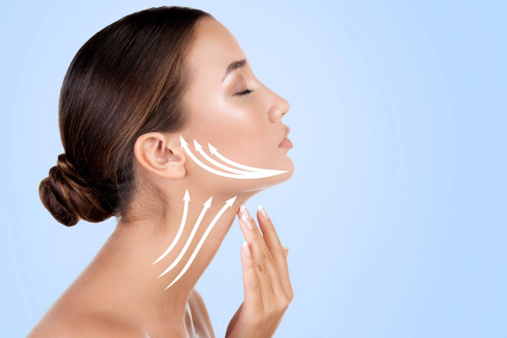 Your neck and jawline can be enhanced with facelift surgery.
