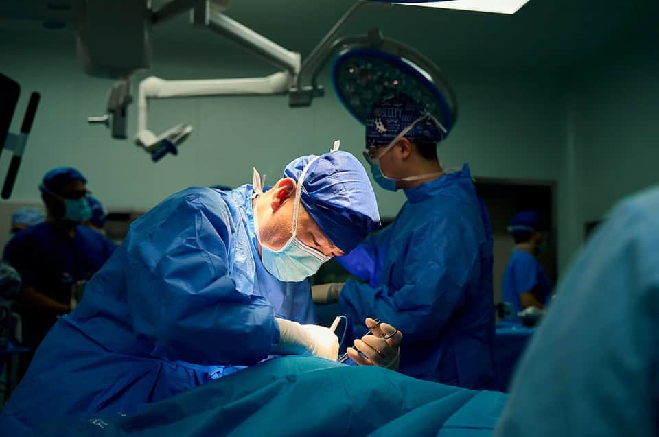 A sex change surgeon in the operating room