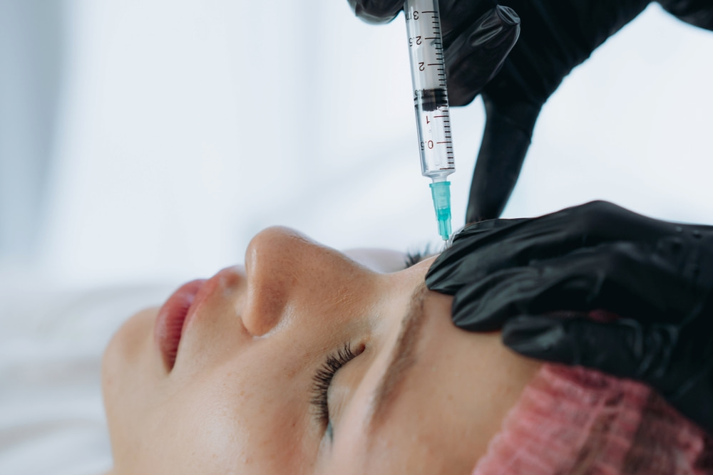  A woman getting a Profhilo injection in Bangkok Thailand
