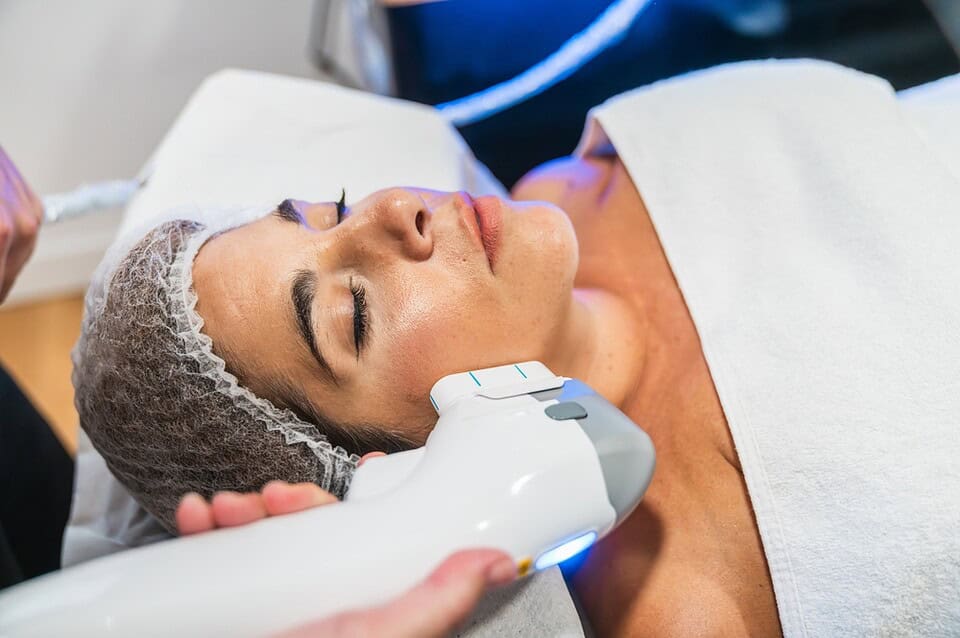 After learning about Ultraformer vs Ulthera, the patient starts her recommended treatment